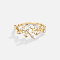 18K Gouden Kristallen Wijnring