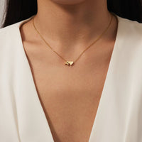 Voor altijd Liefde & Brief Gold Necklace