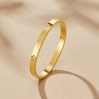 Gouden Klavertje Bangle